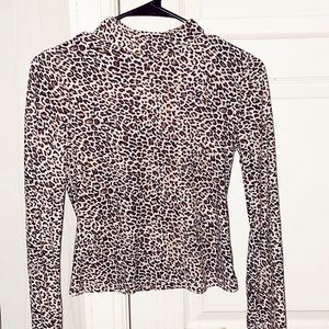 Cheetah print tight shirt